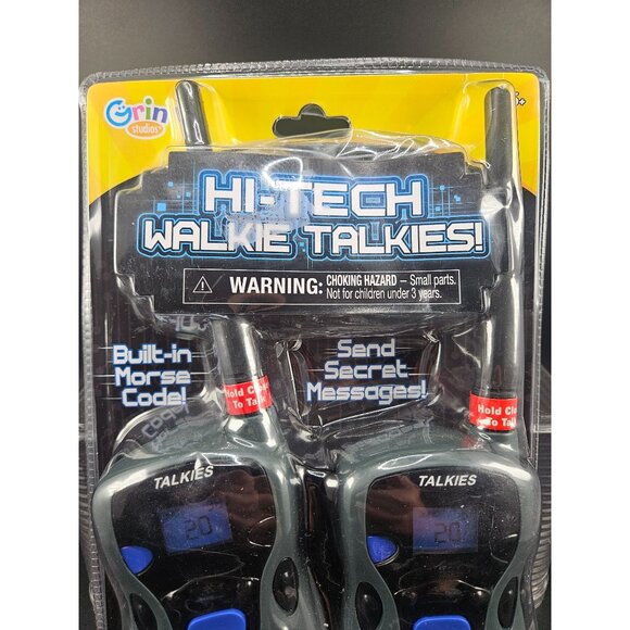 Grin Studios Hi-Tech Walkie Talkies 2 Pack Kids Communication Toy Set - Picture 2 of 4